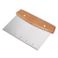 Beech Wood and Stainless Steel Scraper & Dough Cutter